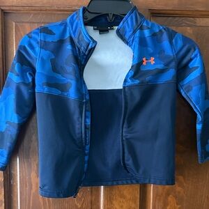 Under Armour Blue and Black Camo Jacket